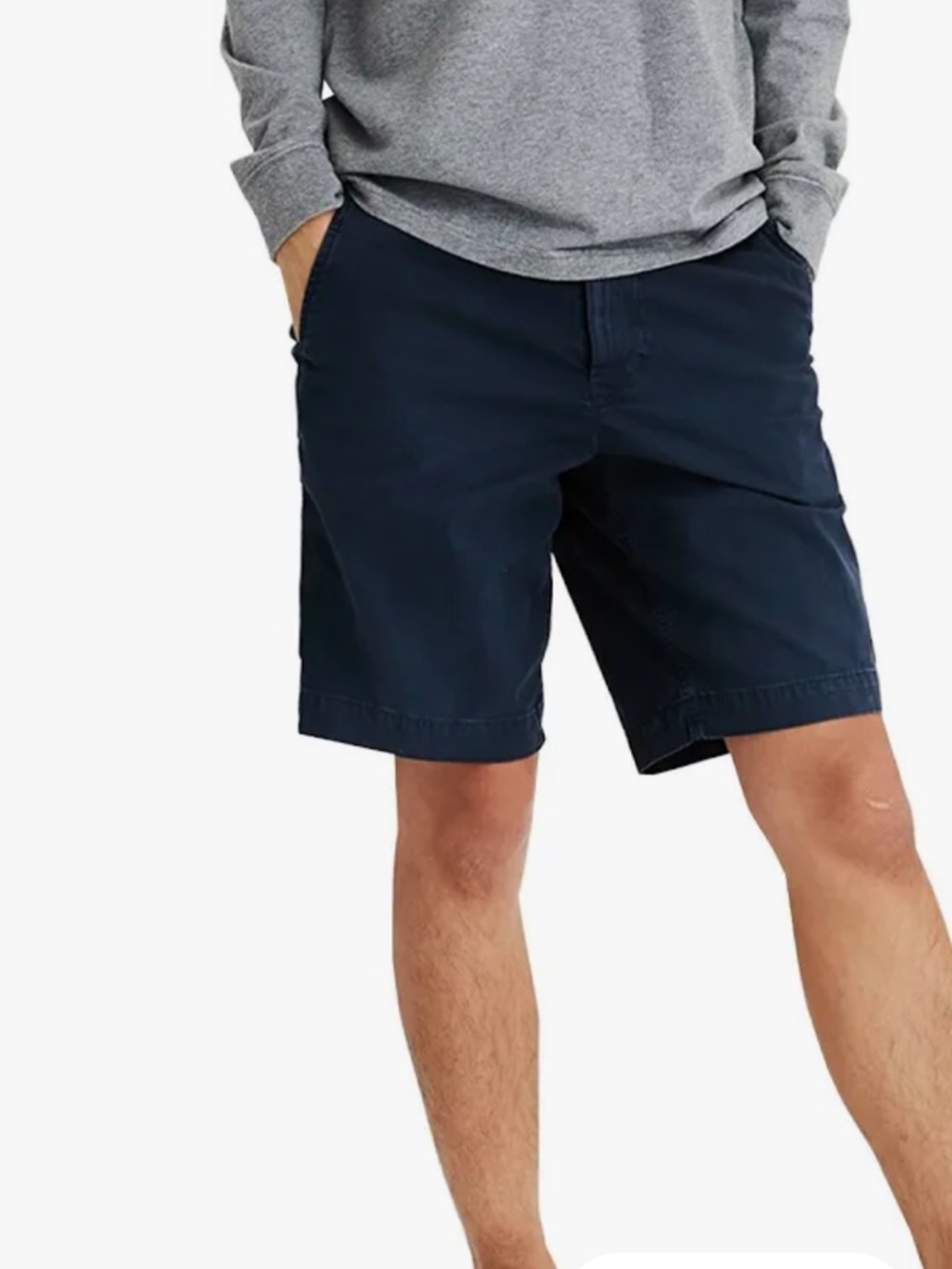 American Eagle Next Level Flex Navy Shorts 10 inch inseam 26 waist new!